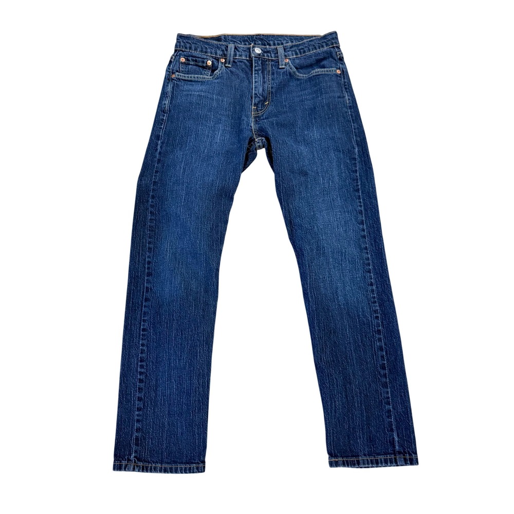 Levi Strauss & Co 502 Mens‎ Jeans Dark Wash Regular Tapered Fit W30 L30 - Picture 3 of 4